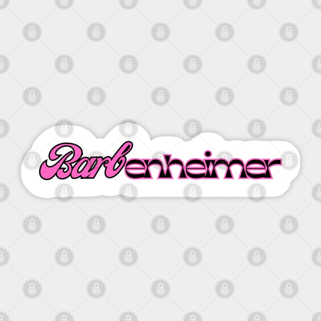 Barbenheimer Sticker by Kenizio 